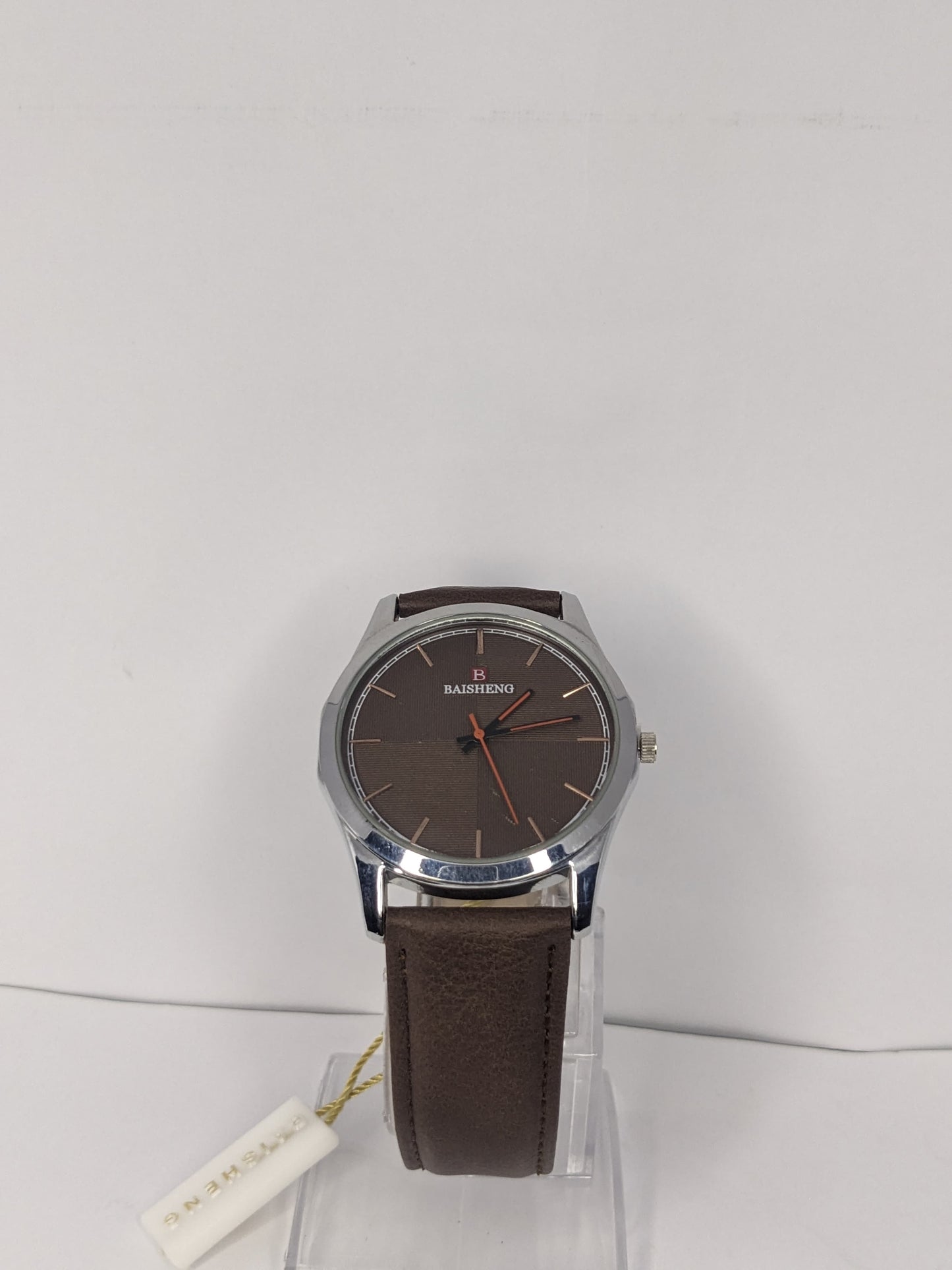 Baisheng Brown Leather Watch for Men