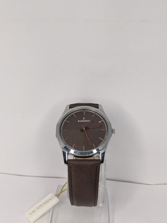 Baisheng Brown Leather Watch for Men