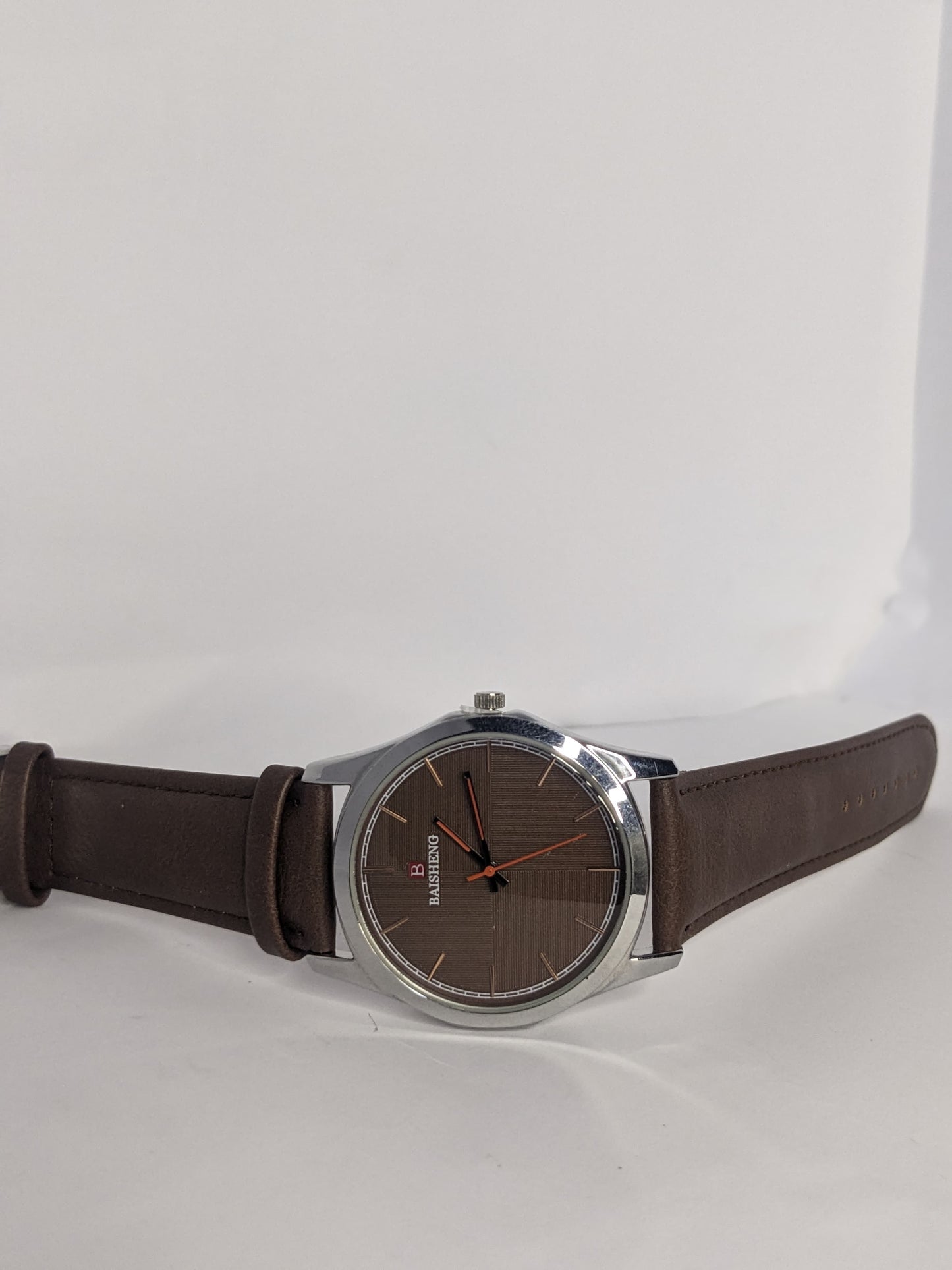 Baisheng Brown Leather Watch for Men