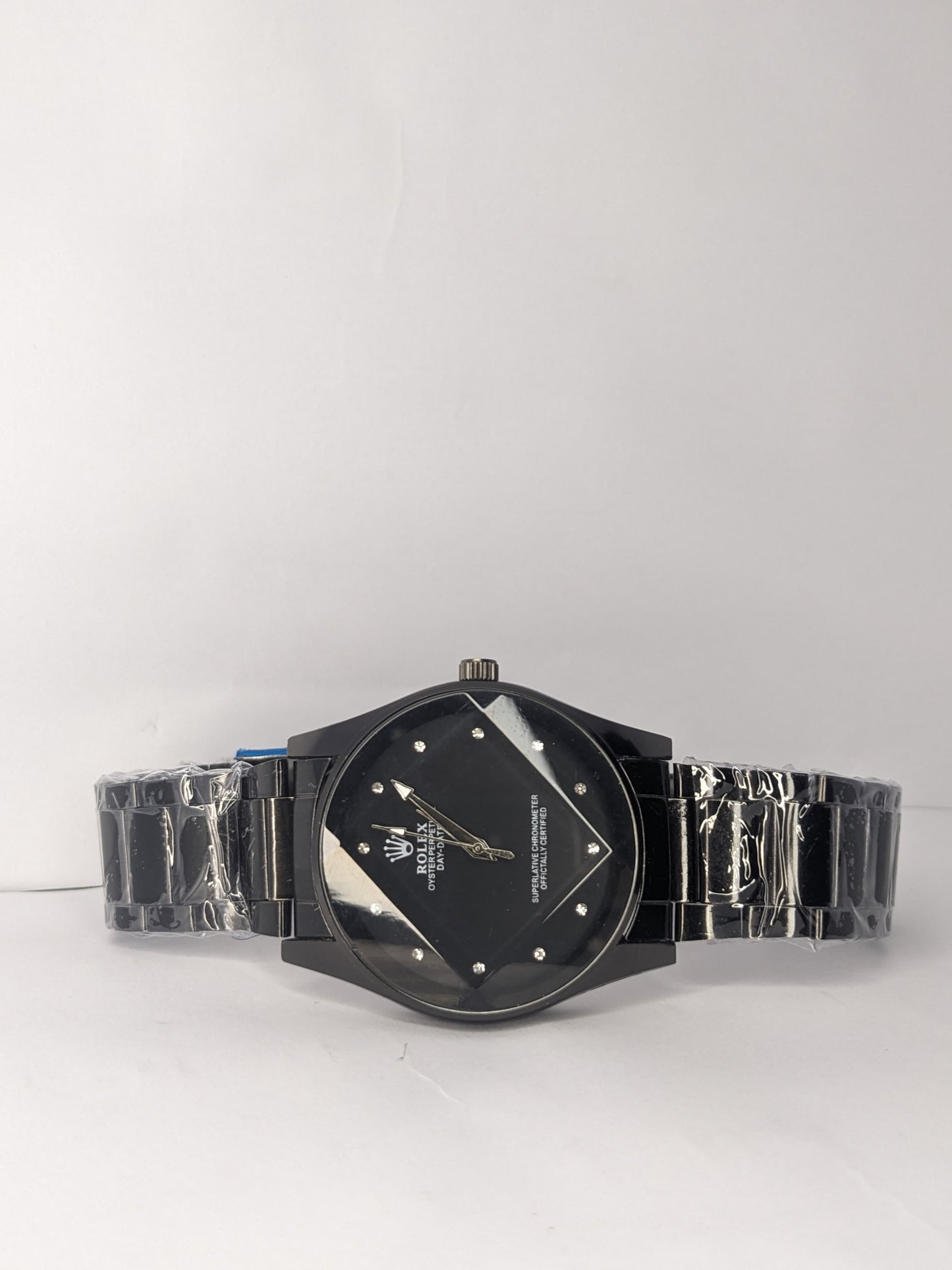Black Rolex Style Metal Watch for Men