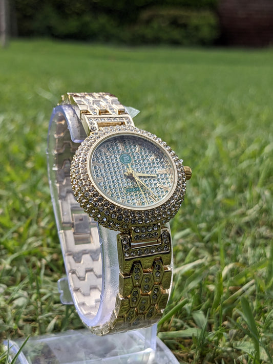 Luxury Golden Diamond-Style Women's Watch