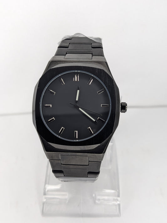 Black Aura – Men’s Signature Matte Black Stainless Steel Watch